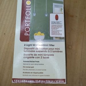 Two light mini pendant fitters